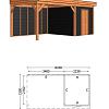 Buitenverblijf Casa 6100x3300x2600mm (bxdxh)