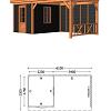 Buitenverblijf Casa 6100x3300x2600mm (bxdxh)
