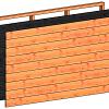 Wandmodule F potdekselplanken 2760x1170mm onbehandeld