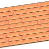 Wandmodule L blokhut profielplank 3405x1560mm onbehandeld