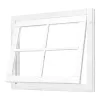 Douglas Uitzetraam wit met kozijn 1039x888mm