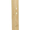 Jumbodeur v.z.v. slotgat, geschaafd vuren 15 mm op verstelbaar stalen frame 100 x 180 cm, recht vert
