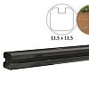 Betowood betonpaal t.b.v. schutting 11,5 x 11,5 x 278 cm, antraciet eindpaal, gecoat