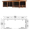 Buitenverblijf Siena 9300x4150x2500mm (bxdxh)