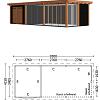 Buitenverblijf Siena 9300x4150x2500mm (bxdxh)