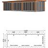 Buitenverblijf Siena 11150x4150x2500mm (bxdxh)