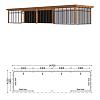 Buitenverblijf Siena 14700x4150x2500mm (bxdxh)
