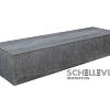 Schellevis zitelement (recht) 100x60x40 cm Grijs