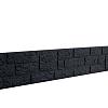 Betonplaat Rotsmotief 4,8 x 26 x 184 cm, antraciet ongecoat