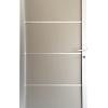 Aluminium/ composiet deur zilvergrijs 90x180cm geanodiseerd