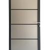 Aluminium/ composiet deur zilvergrijs 90x180cm antraciet gepoedercoat