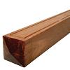 Dekkerhout paal met diamantkop 11x11x305cm