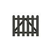 Composiet antraciet tuinpoort classic 100x80cm (incl. poortbeslag)