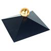 Tuinhuiskap vierkant zwart gecoat 350x350mm