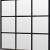 Steel Look raam zwart 2230x2200mm module H-03