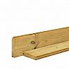 Grenen blokhutplank 2,8 x 14,5 x 240 cm, groen geïmpregneerd.