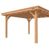 Buitenverblijf plat dak Excellent I, douglas, basismodel L/D, 357x307 cm, onbehandeld.