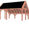 Kapschuur De Hoeve XL 5900x4400x3750mm (bxdxh)