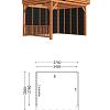 Buitenverblijf Casa 4850x3300x2600mm (bxdxh)