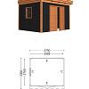 Buitenverblijf Casa 4850x3300x2600mm (bxdxh)