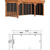 Buitenverblijf Casa 5950x3300x2600mm (bxdxh)