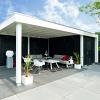 Buitenverblijf Verona model rechts 7550x3350x2500mm (bxdxh)