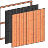 Wandmodule R sponningplanken 1630x1560mm onbehandeld