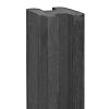 Betonpaal met sleuf 10 x 10 x 275, antraciet tussenpaal, ongecoat t.b.v. blokhutprofielplanken.
