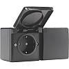 Hydro WD WCD 2V + RA - insteek + horizontaal zwart