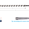 Slangenboor Gold-line Azobe ø30x320 (1 st per set)
