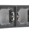 Hydro WD inbouwkader 2V horizontaal zwart