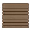NewTechWood HKC co-extrusie wand bekleding castellation 50 profiel, 2,5 x 19,6 x 290 cm, Teak.