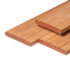 Bangkirai Vlonderplank hardhout 27x190mm 274cm lengte profiel 500 (V-groef 3cm)
