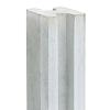 Betonpaal met sleuf 10 x 10 x 275, grijs tussenpaal, ongecoat t.b.v. blokhutprofielplanken.
