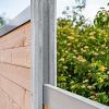 Betonpaal met sleuf 10 x 10 x 275, grijs tussenpaal, ongecoat t.b.v. blokhutprofielplanken.