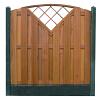 Betonpaal glad met diamantkop 10 x 10 x 180 cm, antraciet ongecoat, eindpaal t.b.v. scherm 90 cm hoo