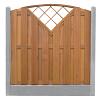 Betonpaal glad met diamantkop 10 x 10 x 180 cm, grijs ongecoat, hoekpaal t.b.v. scherm 90 cm hoog.