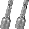 Driver bitjes 8mm, 2 stuks per zakje