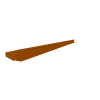 Rigidline corten hoogte 7,5 cm - lengte 220 cm - incl. grondnagels