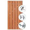 Hardhouten privacy plankendeur 100x195cm - V-groeven (incl. slot en toebehoren)