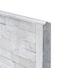 Betonplaat Leisteen motief 4,8 x 36 x 184 cm, grijs ongecoat