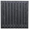 Grenen plankenscherm geschaafd 21-planks 180x180 cm - zwart