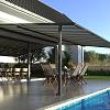 Elektrische zonwering met rits op staanders P350 350x350 cm (bxd) Incl. afstandsbediening type I.O.