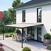 Elektrische zonwering met rits op staanders P550 350x550 cm (bxd) Incl. afstandsbediening type I.O.