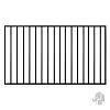 Aluminium tuinhek Industrieel 30x1500x850mm - zwart gepoedercoat