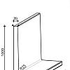 L-Element 50x50x100 (bxdxh) Roestbruin