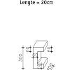 U-element 15x20x30 (bxdxh) zwart