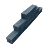 Stapelblok oudhollands 20x20x60 (bxdxh) zwart