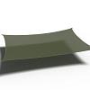 Schaduwdoek Coolfit Rechthoek 3 x 4 x 3 x 4m Olijf groen
