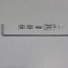 Grondgrendel met drie geleiders - vuurverzinkt 600mm
